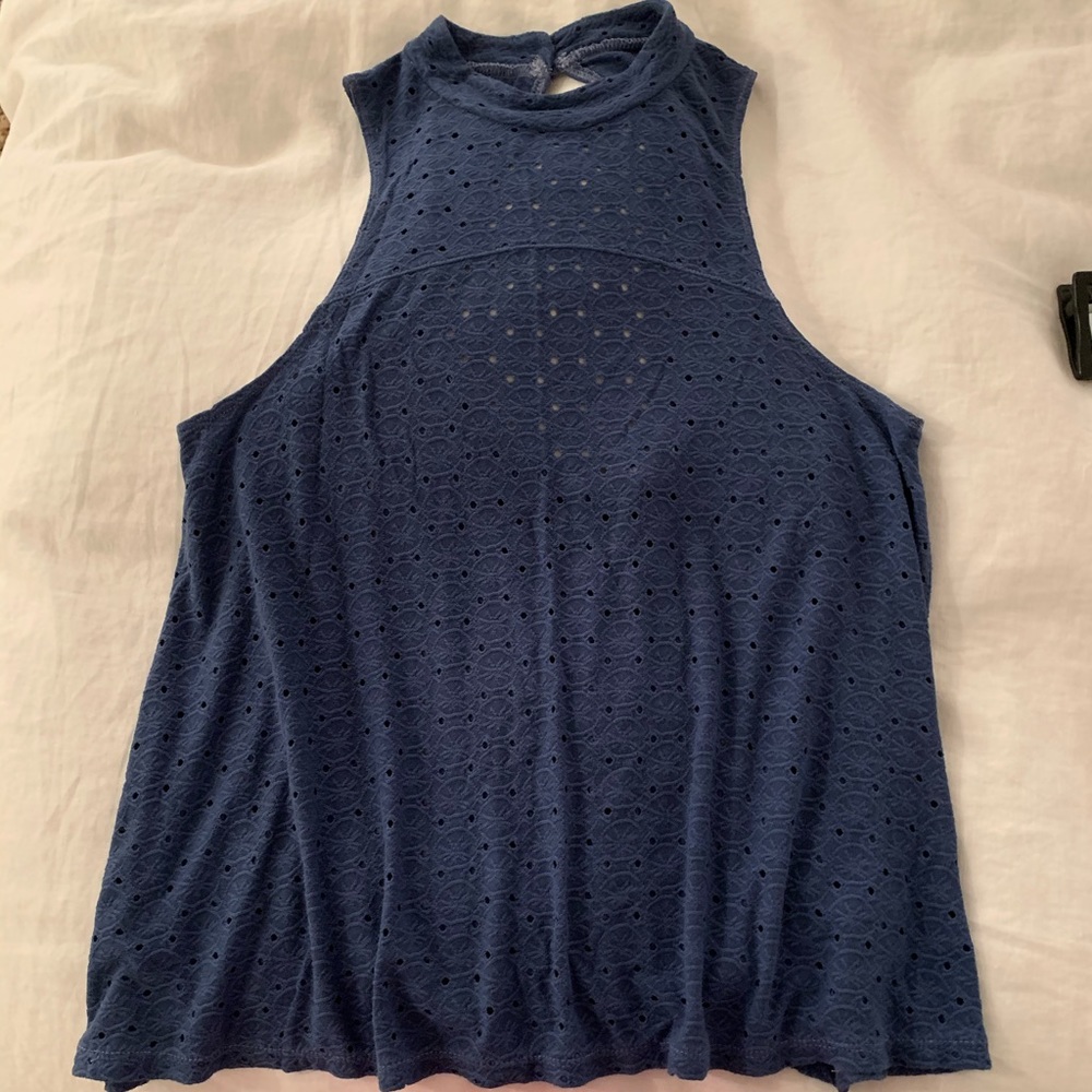 American Eagle Soft & Sexy Eyelet Open-back Tank